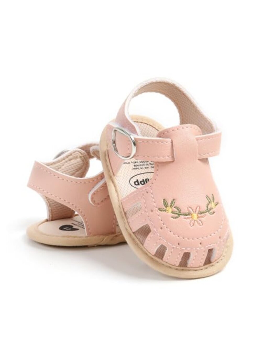 Baby Mary Jane Flats Soft Sole First Walkers Hook & Loop Infant Crib Shoes